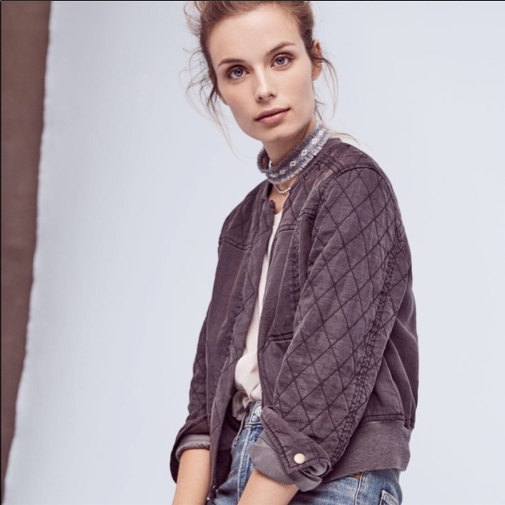 Hei Hei Anthropologie Itinerary Bomber Jacket